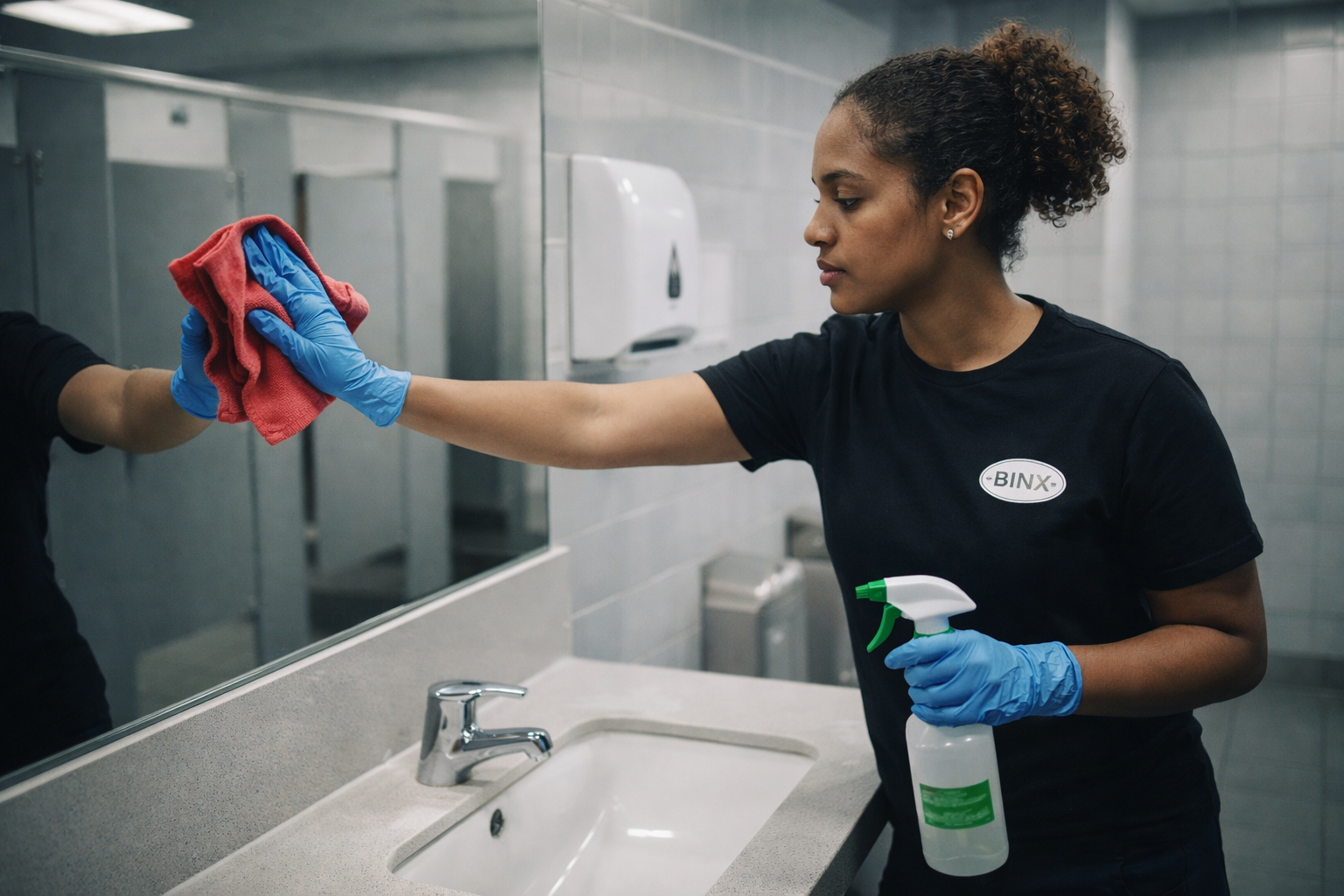 Commercial Washroom Wipedown