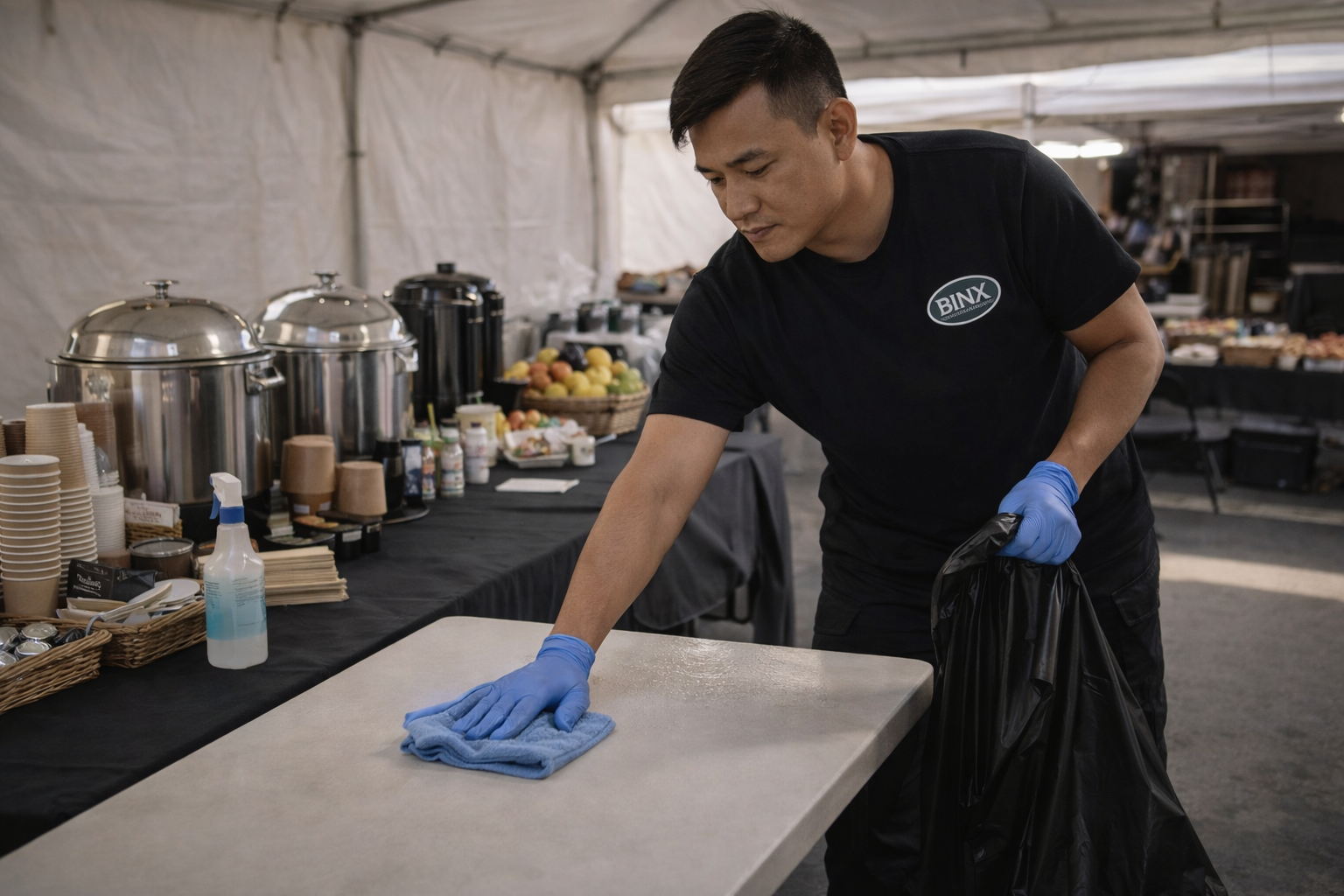 Film Craft Services Wipedown