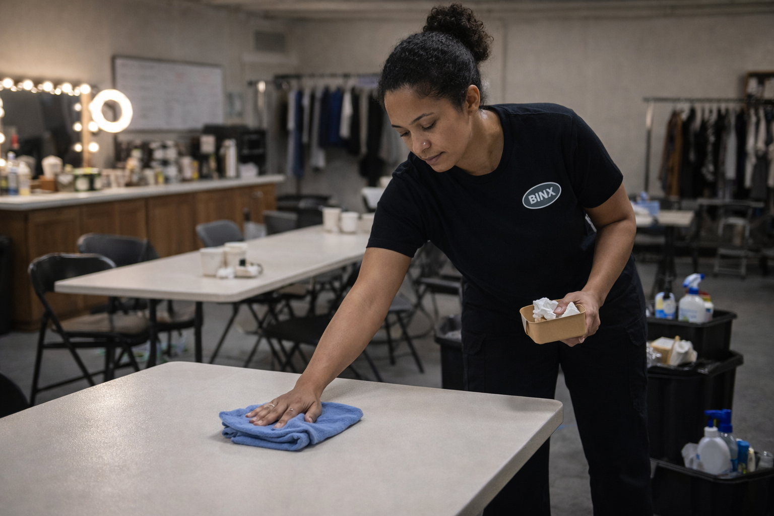 Film Set Holding Area