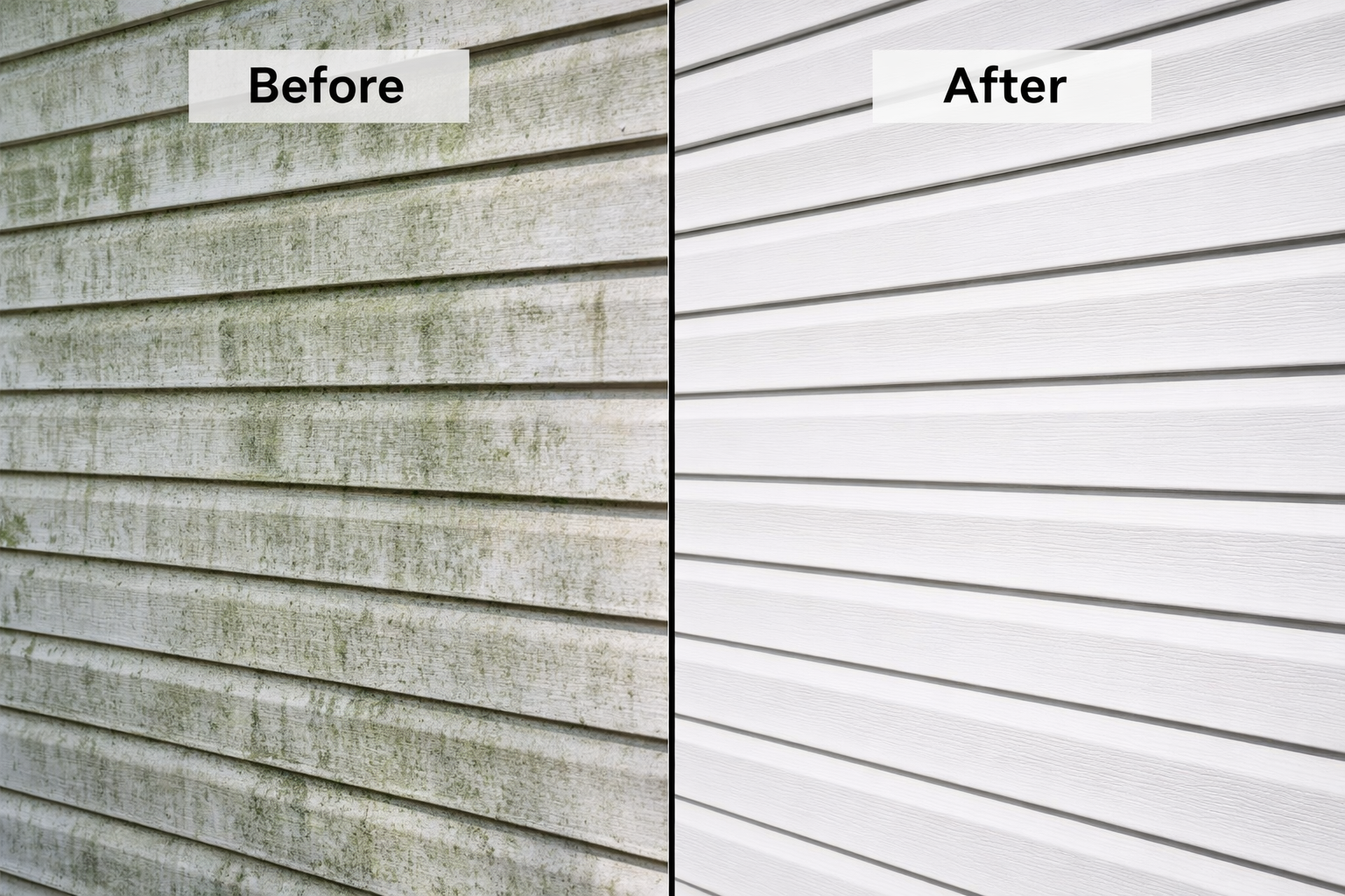 Pressure Before After Siding