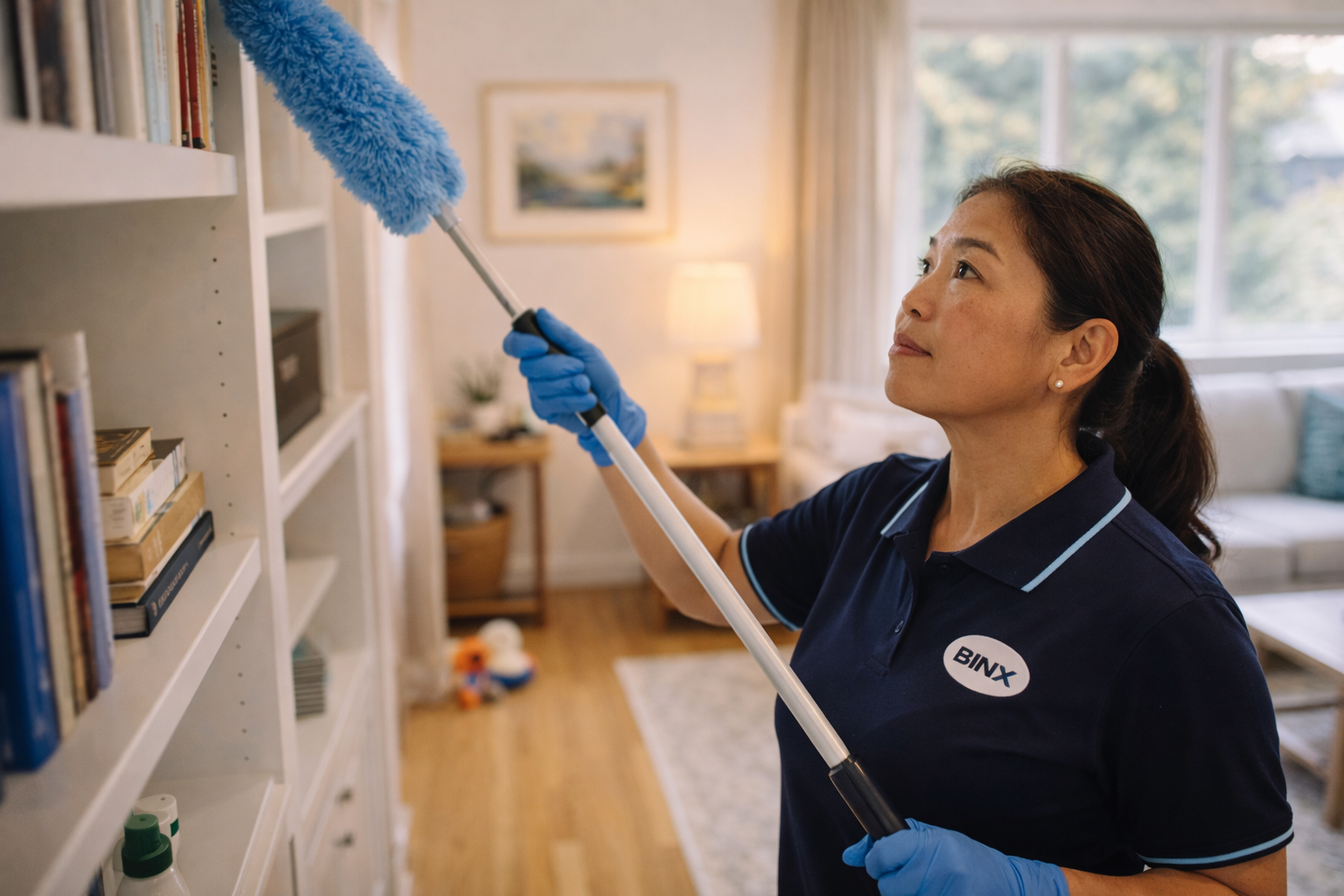 Residential Dusting Living Room