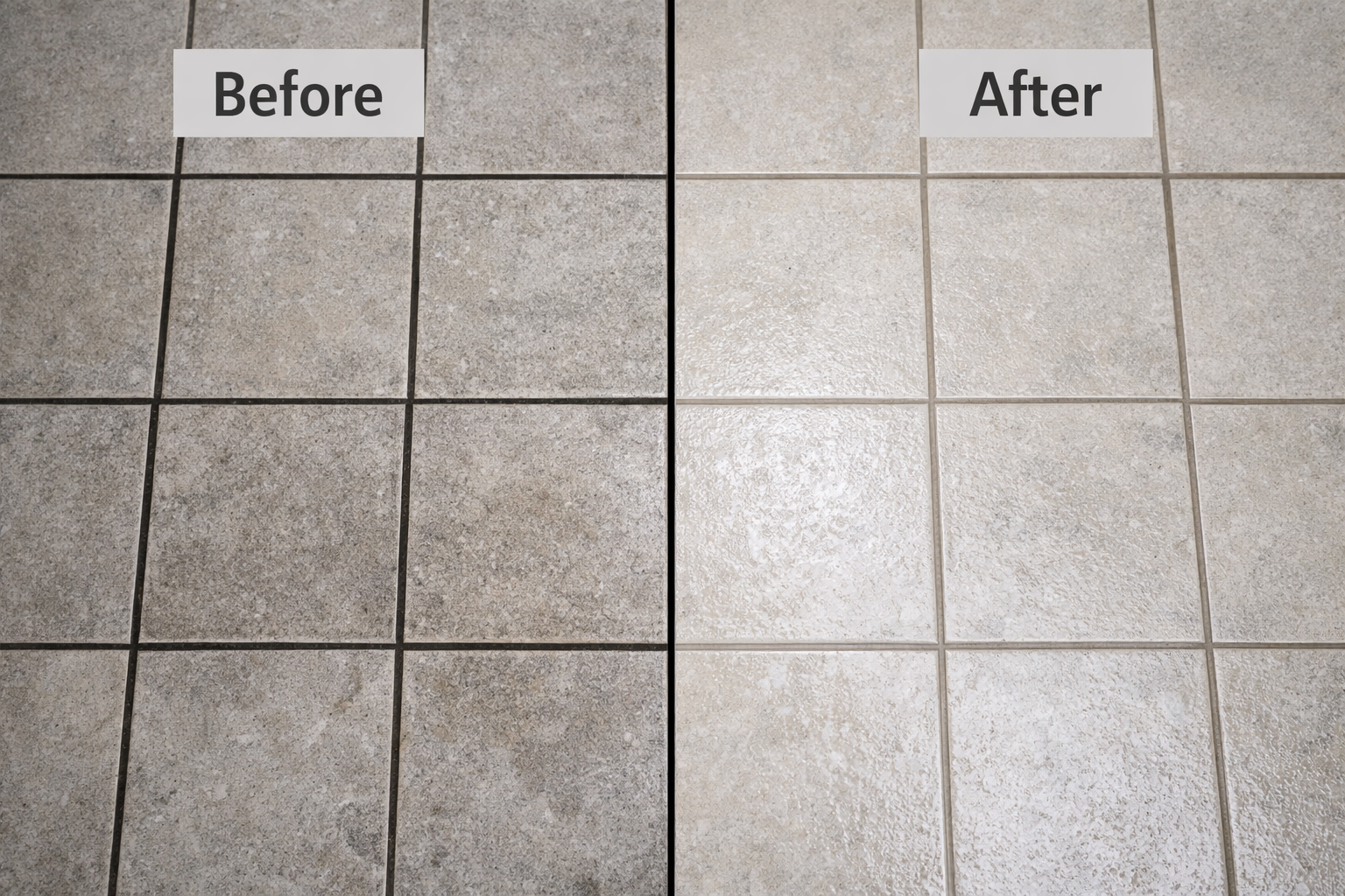 Tilegrout Before After Floor